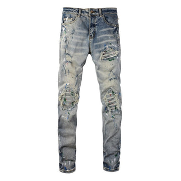 Washed Paint Jeans