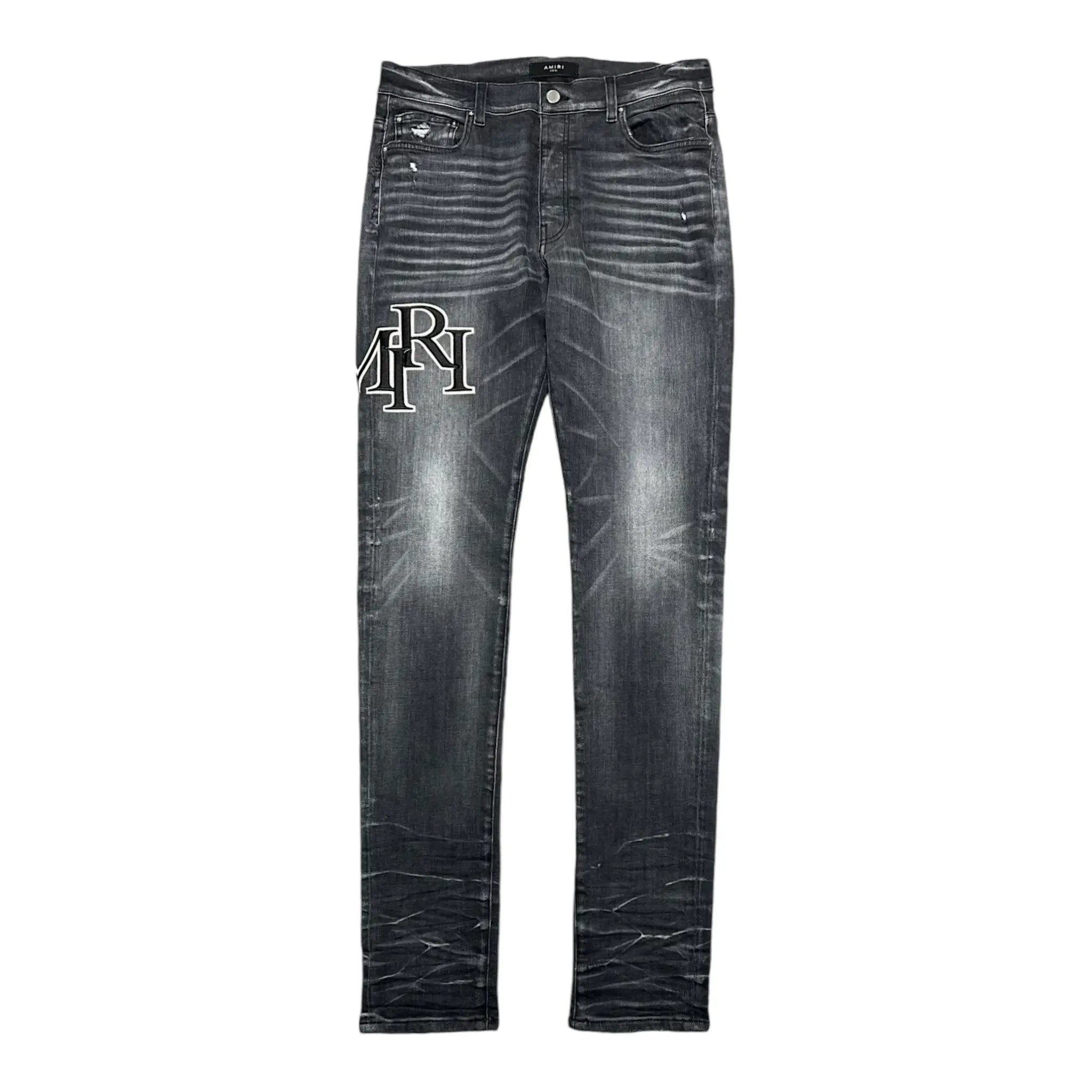 Black Writing Classic Jeans