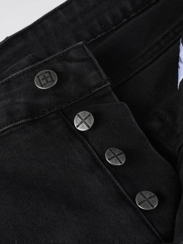 Black Gray Classic Jeans