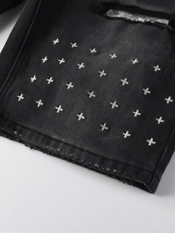 Black Gray Classic Jeans
