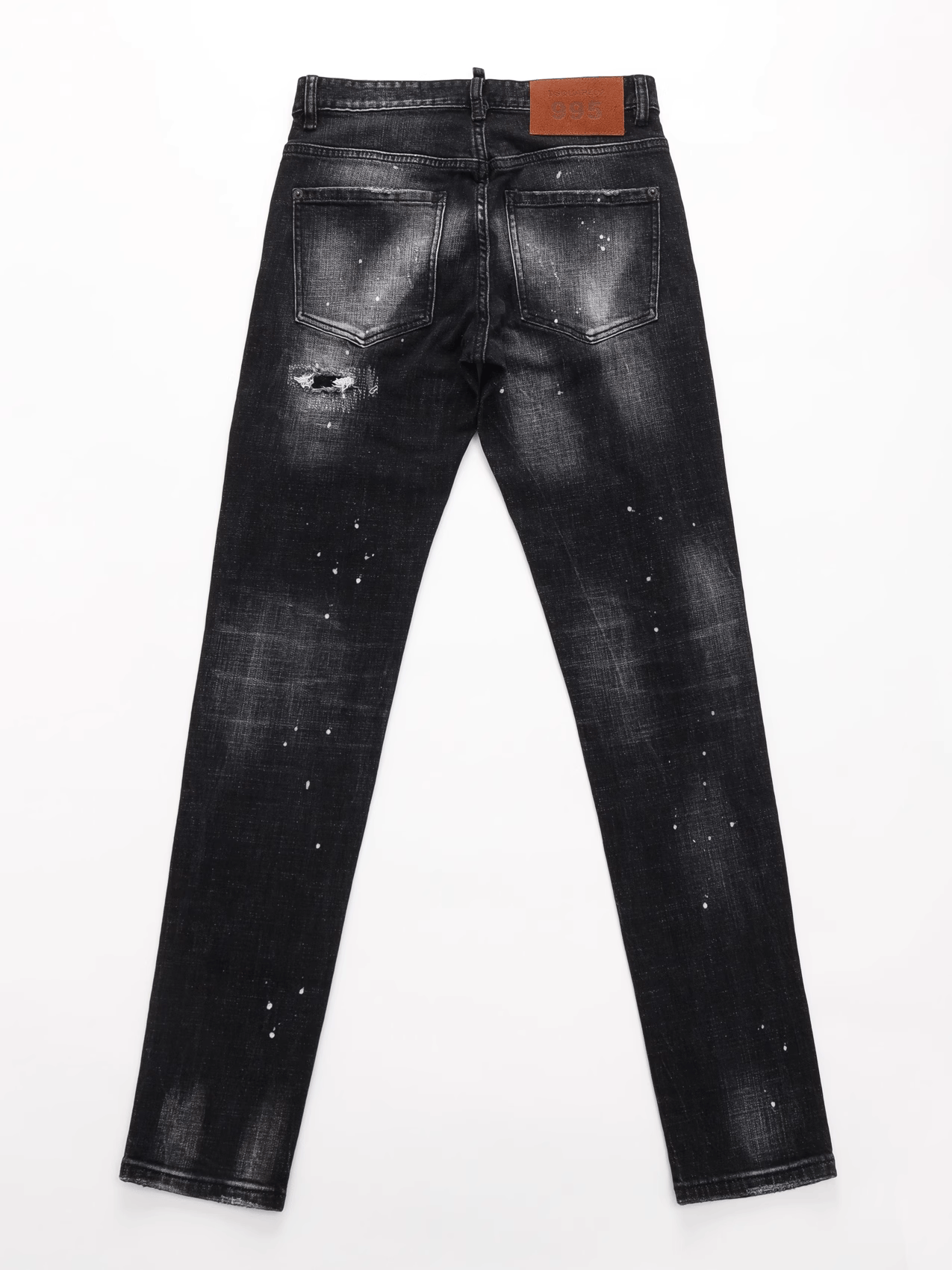 Black Gray Washed Classic Jeans