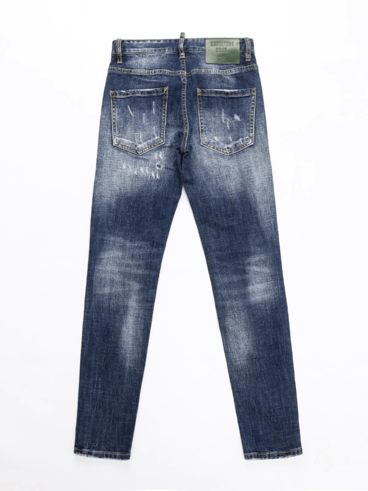 Blue Washed Patch Jeans