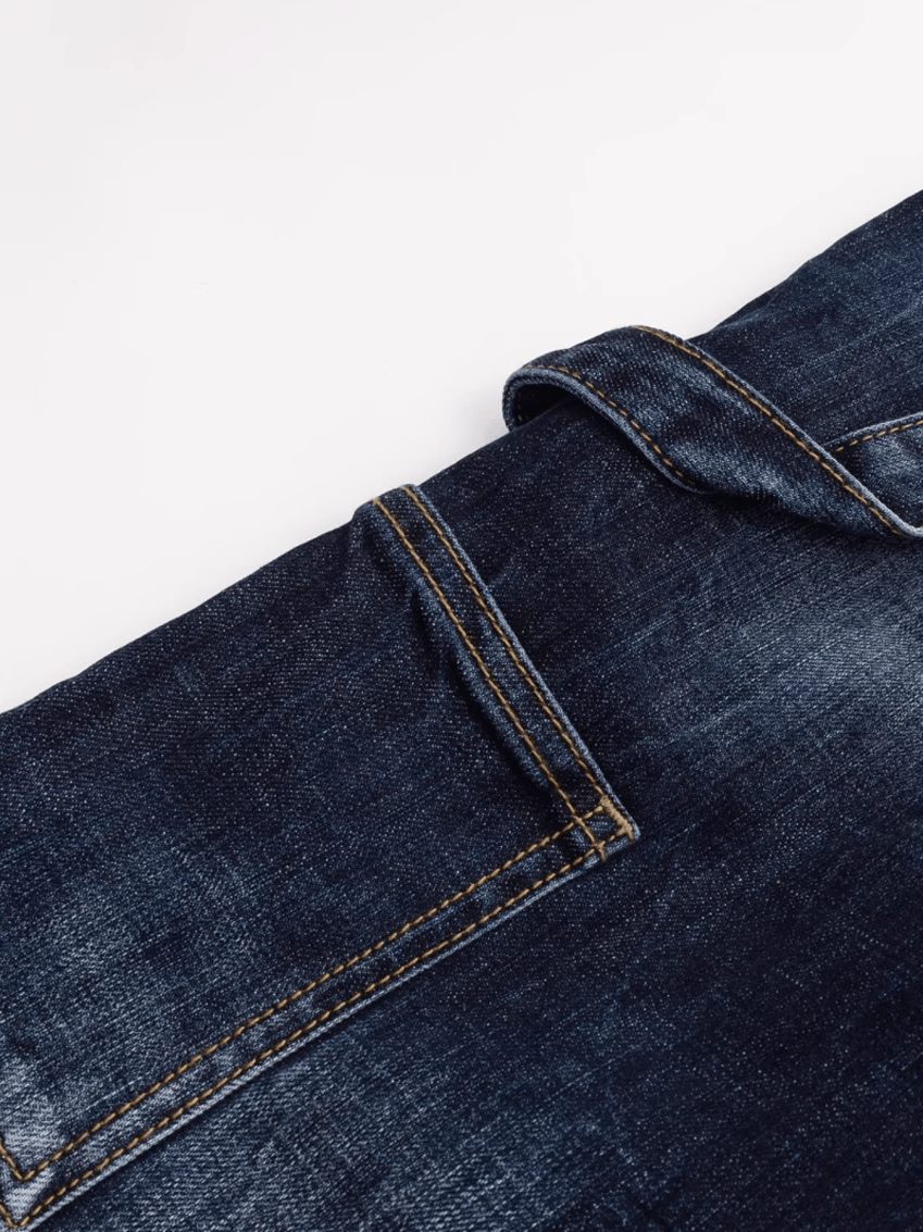 Blue White Washed Classic Jeans
