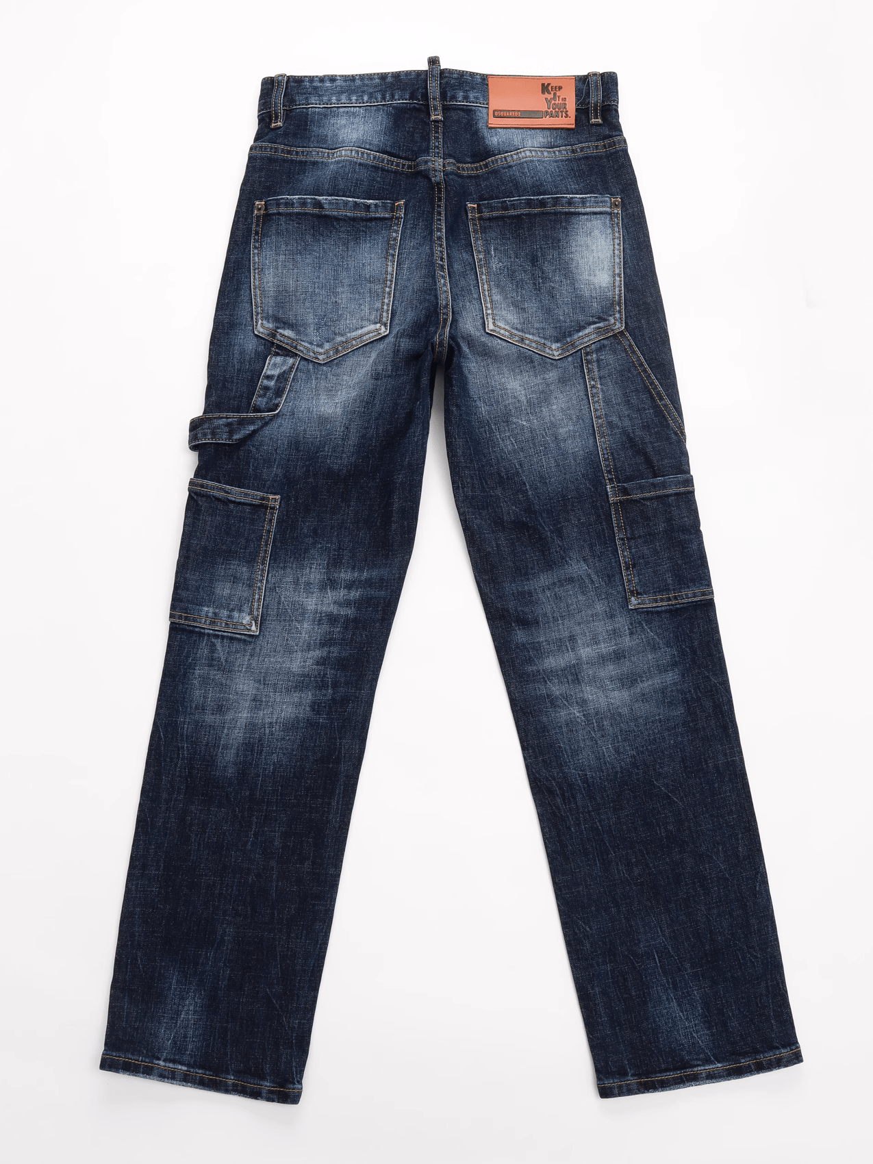 Blue White Washed Classic Jeans