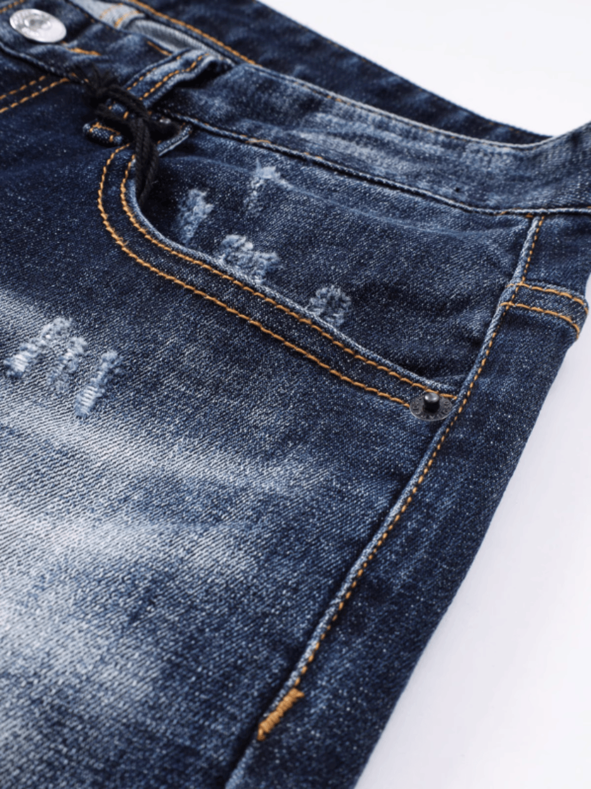 Dark Denim Ripped Jeans
