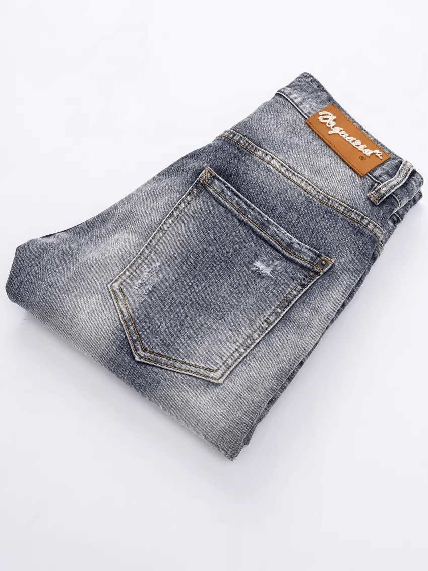 Light Blue Washed Ripped Jeans