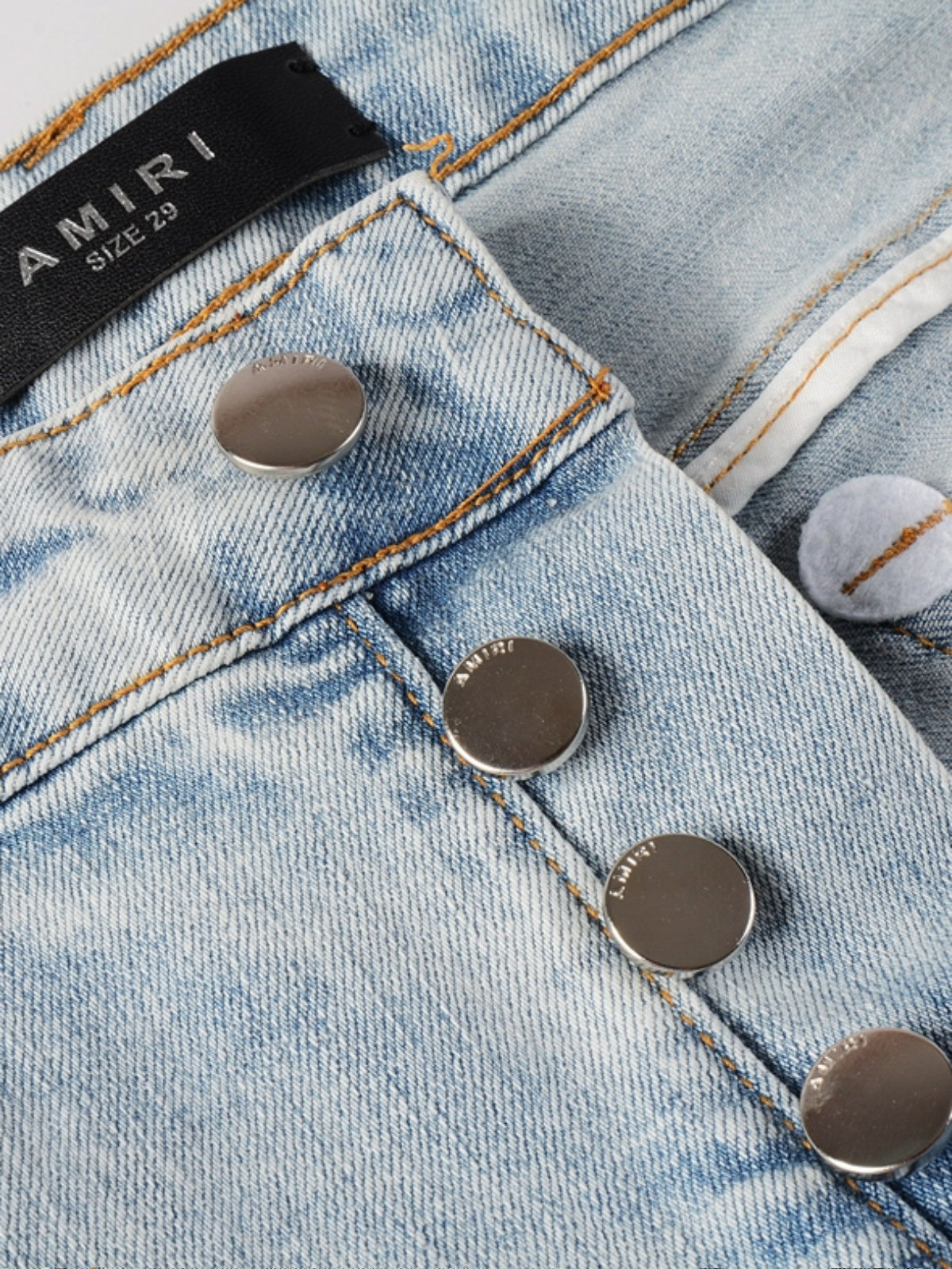 Denim Light Blue Patch Jeans