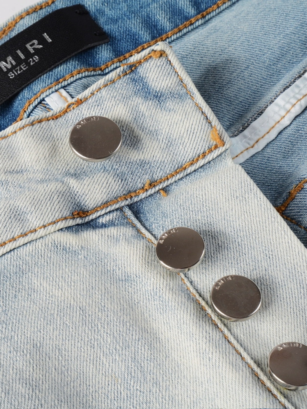 Light Denim Red Patch Jeans