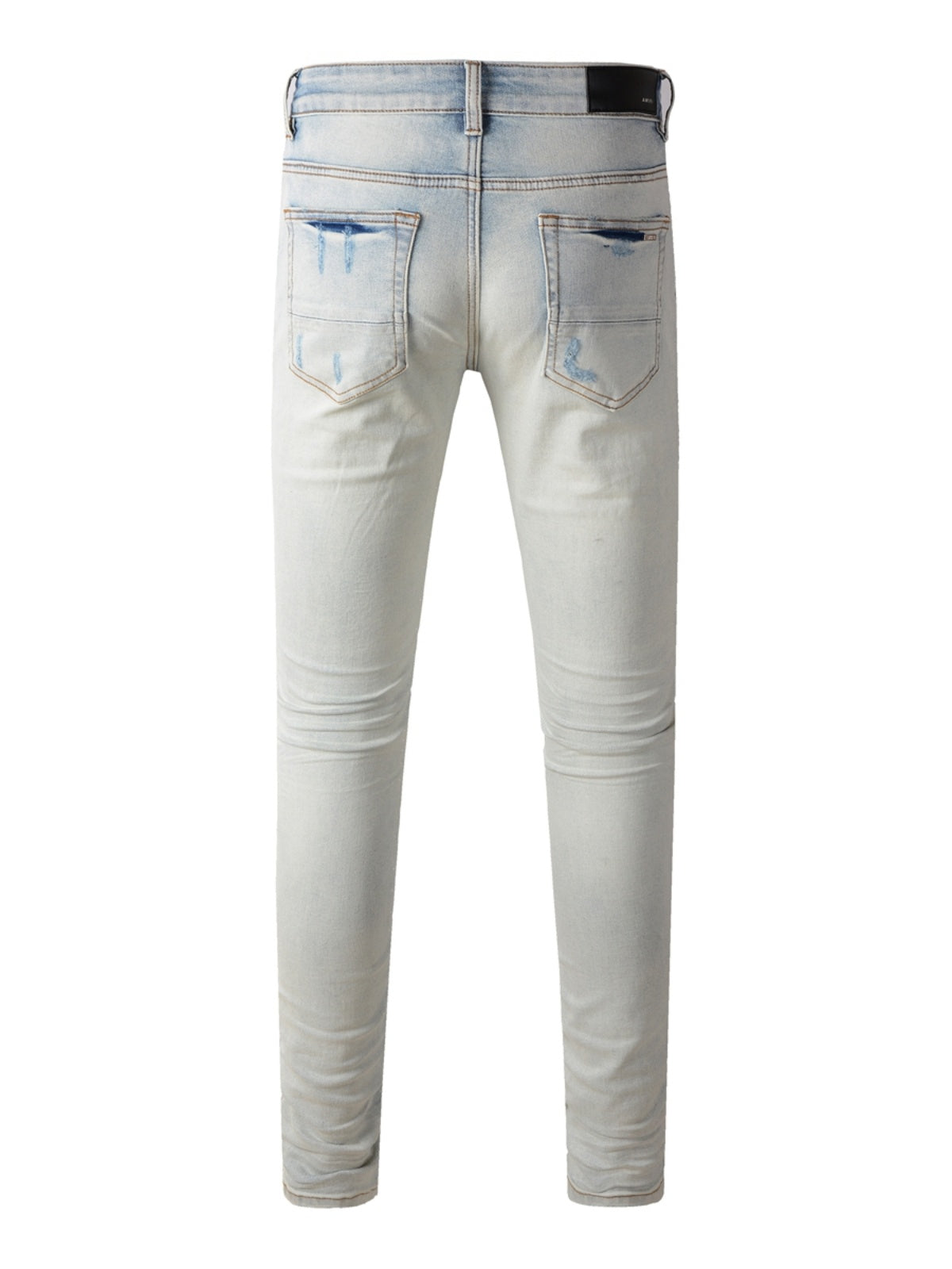 Light Denim Red Patch Jeans