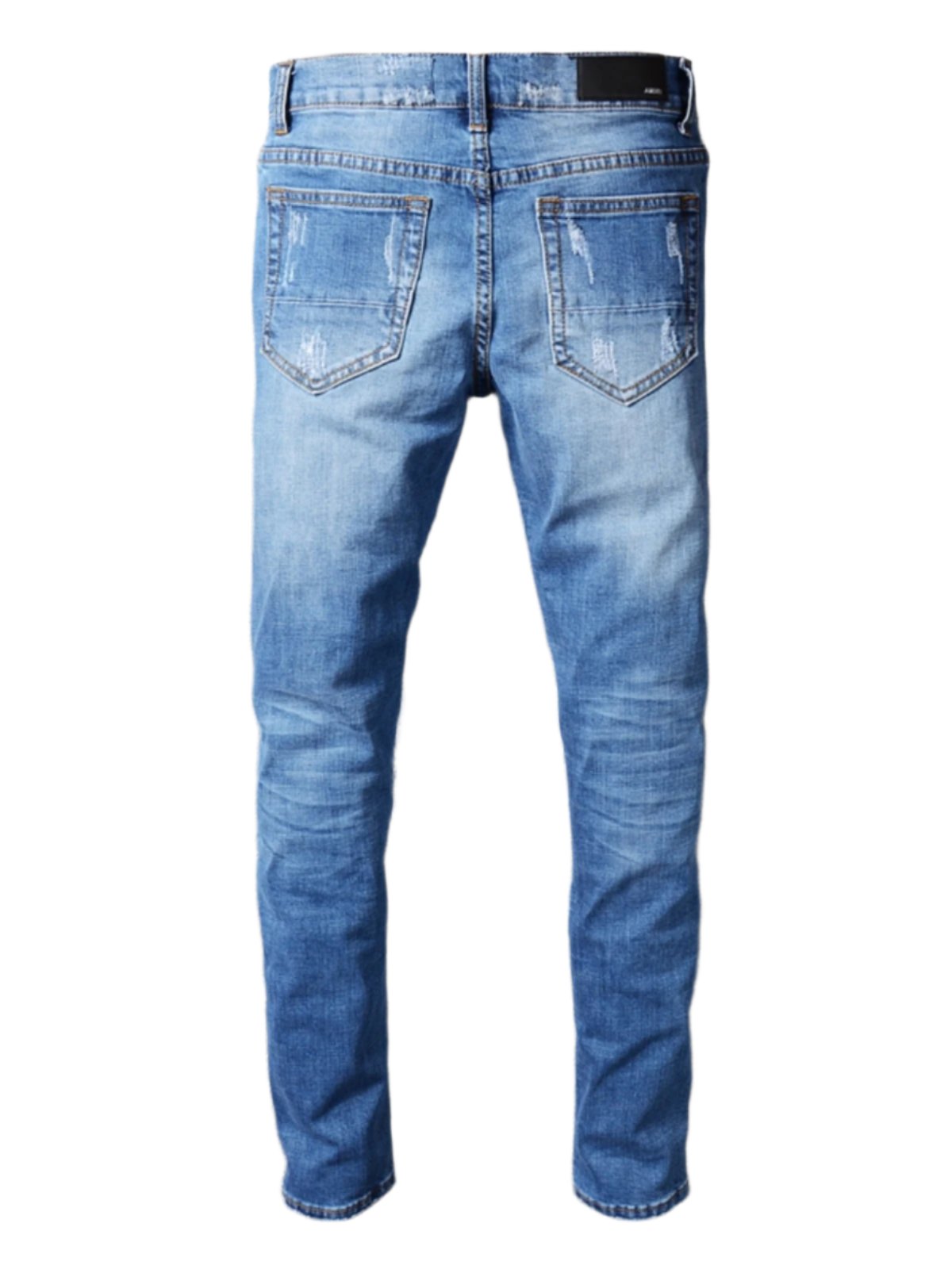 Denim Ripped Patch Jeans