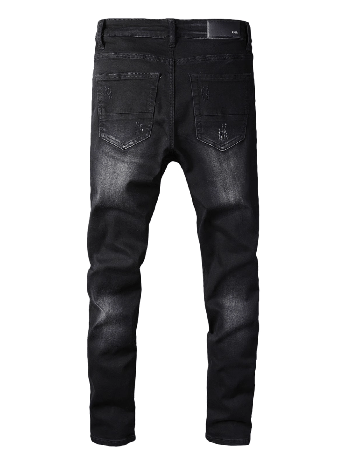 Black Graphic Patch Jeans