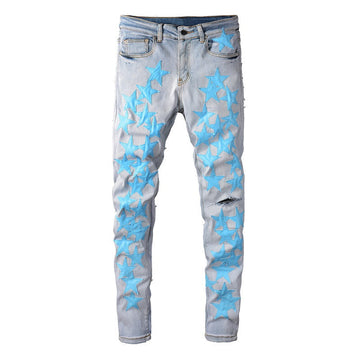 Light Blue Stars Jeans