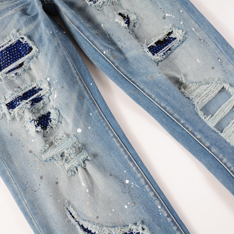 Pants Holes Ripped Jeans