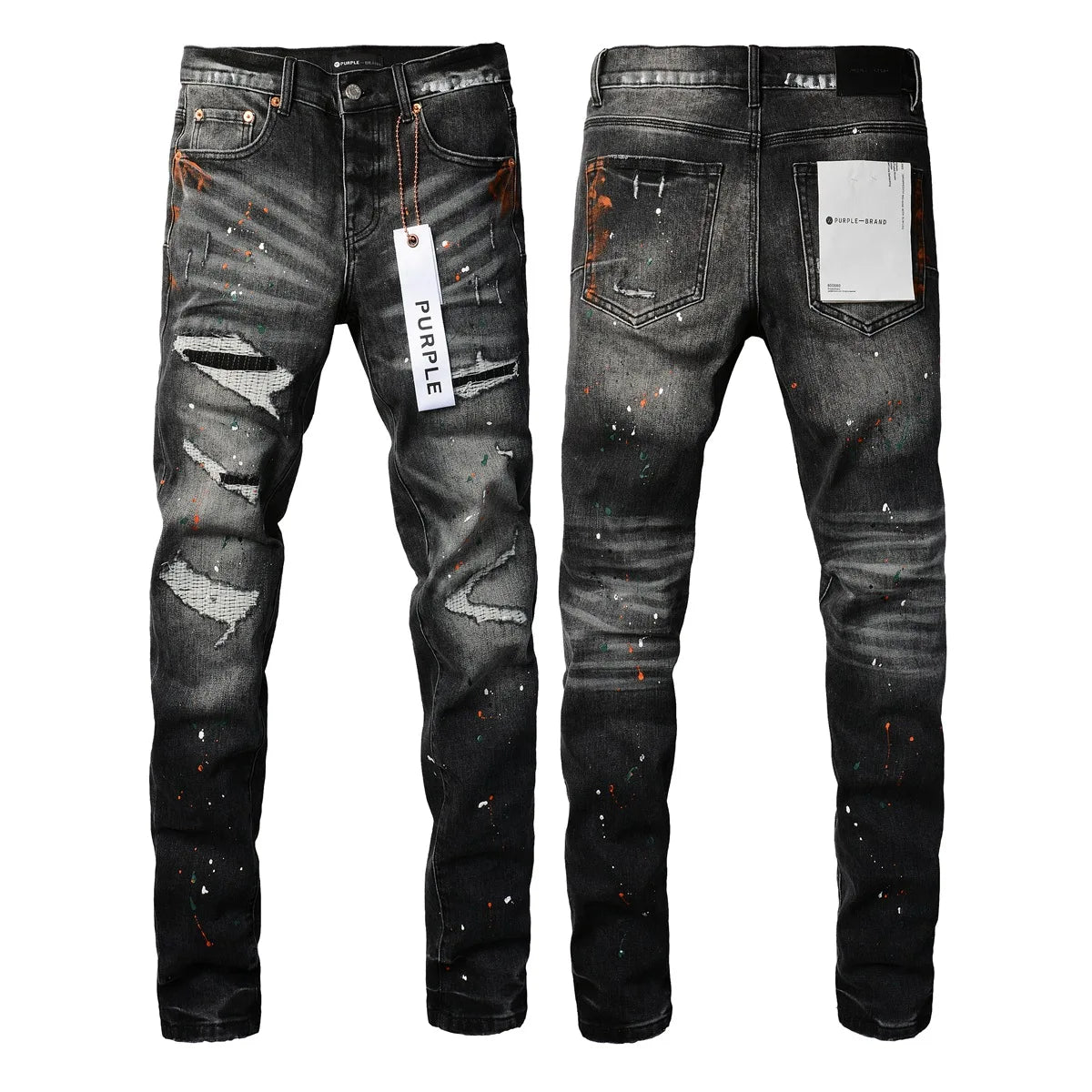 Black Hole Patch Fashion Jeans