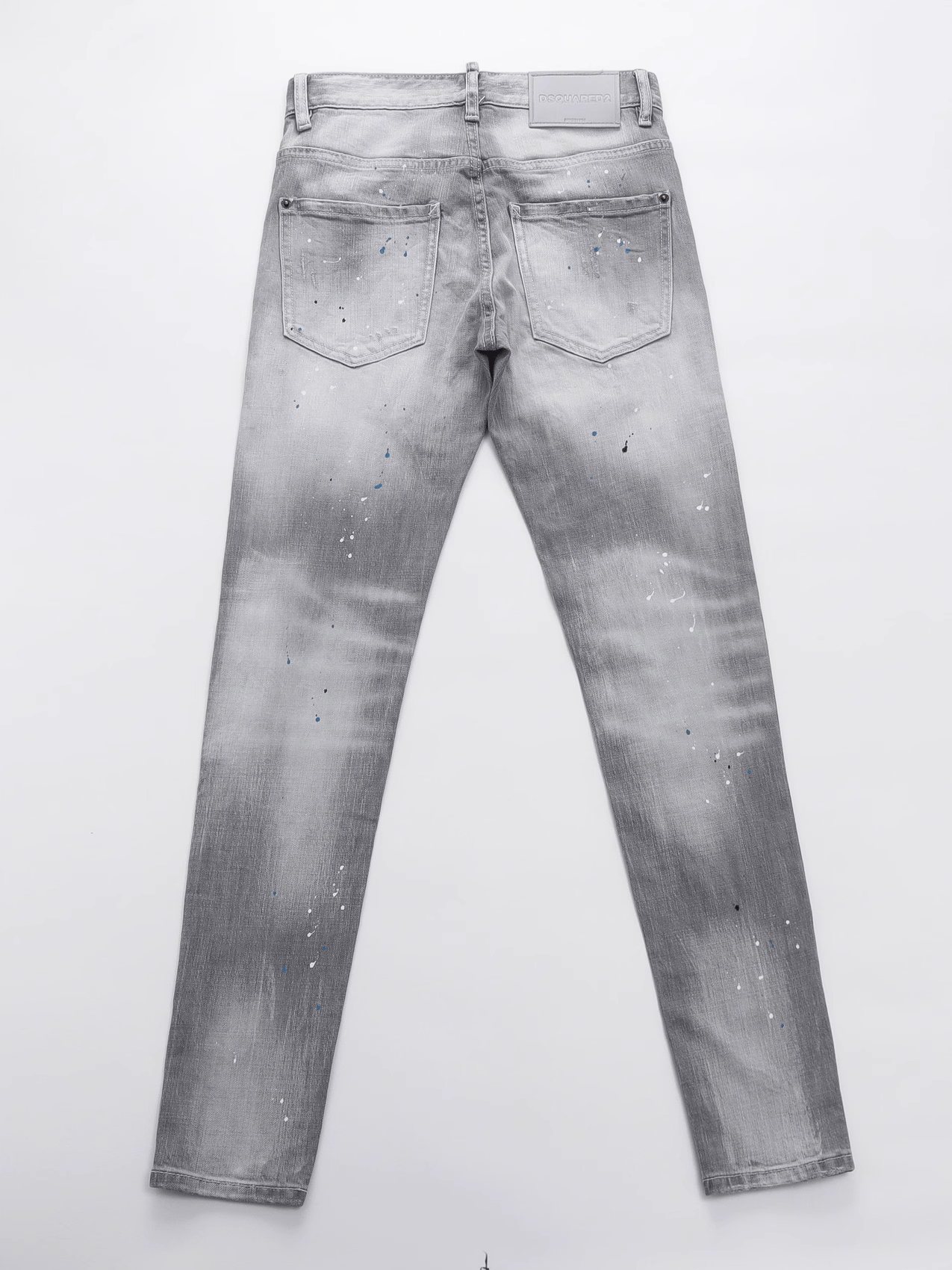 Smoky Gray Paint Washed Jeans