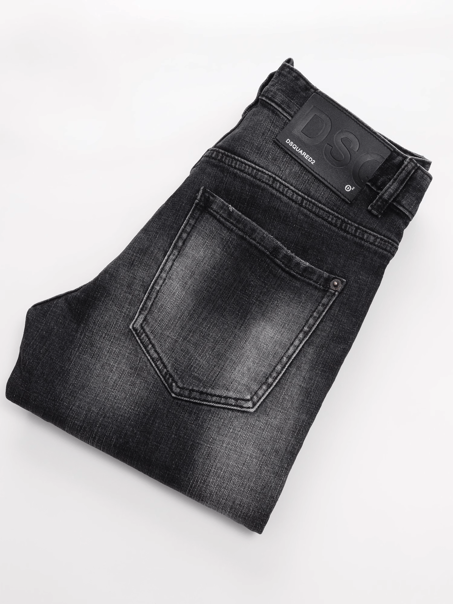 Smoky Gray Washed Ripped Jeans