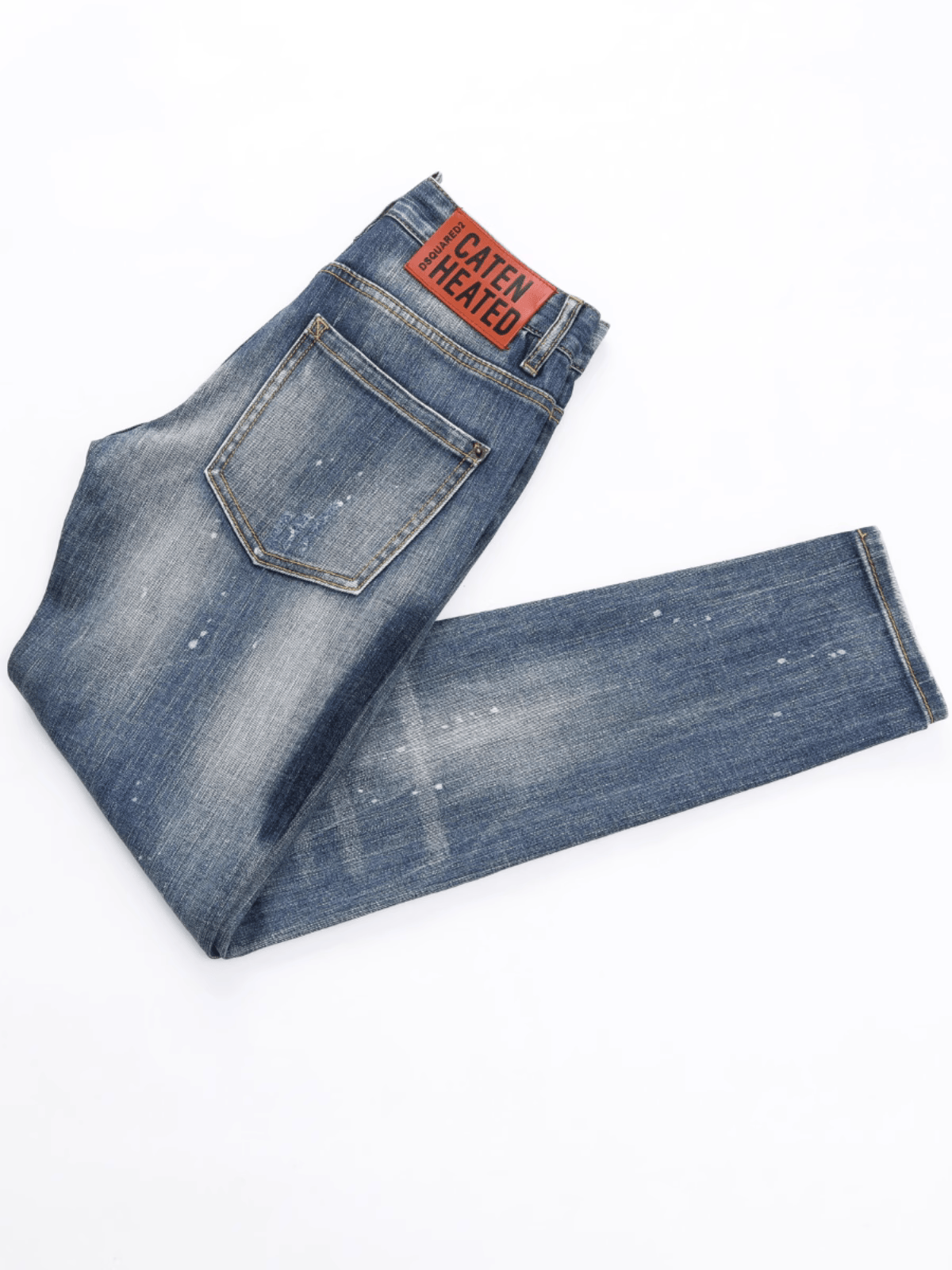 Unique Washed Ripped Jeans