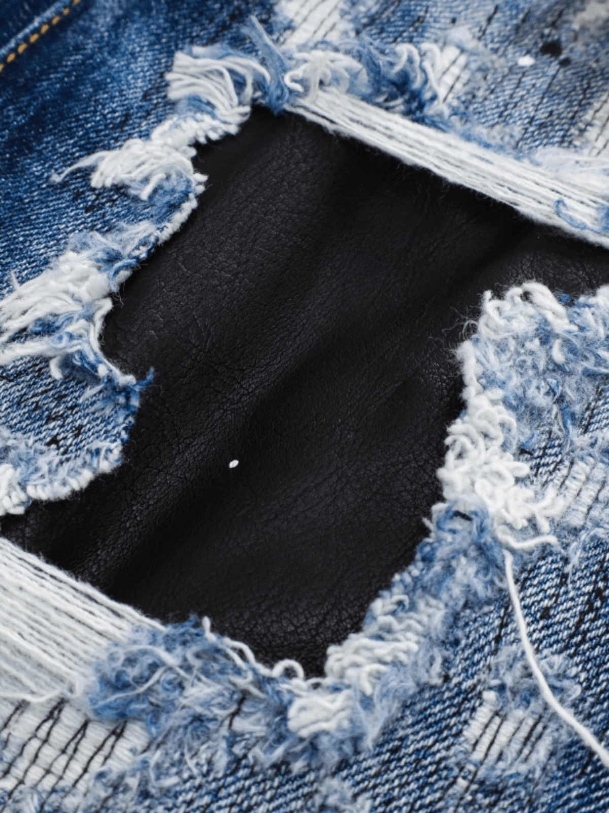 Dark Blue Patch Jeans