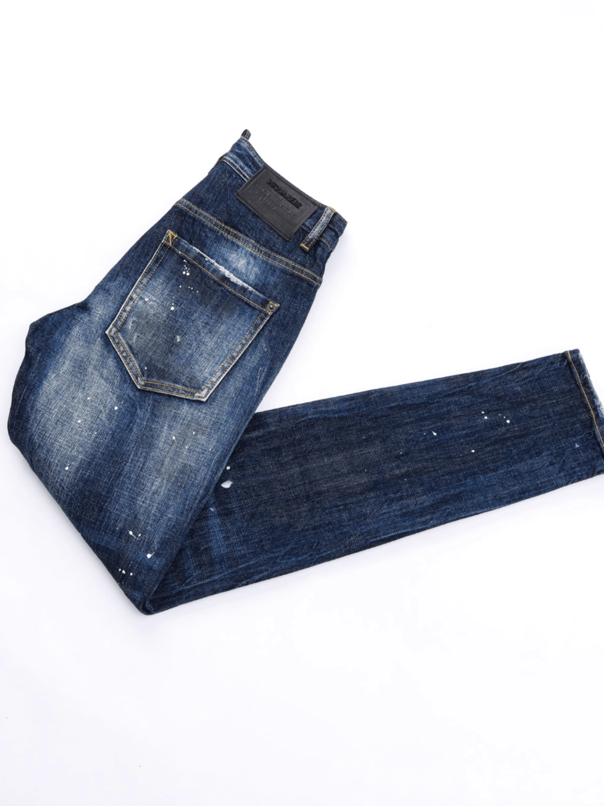 Dark Blue Patch Jeans