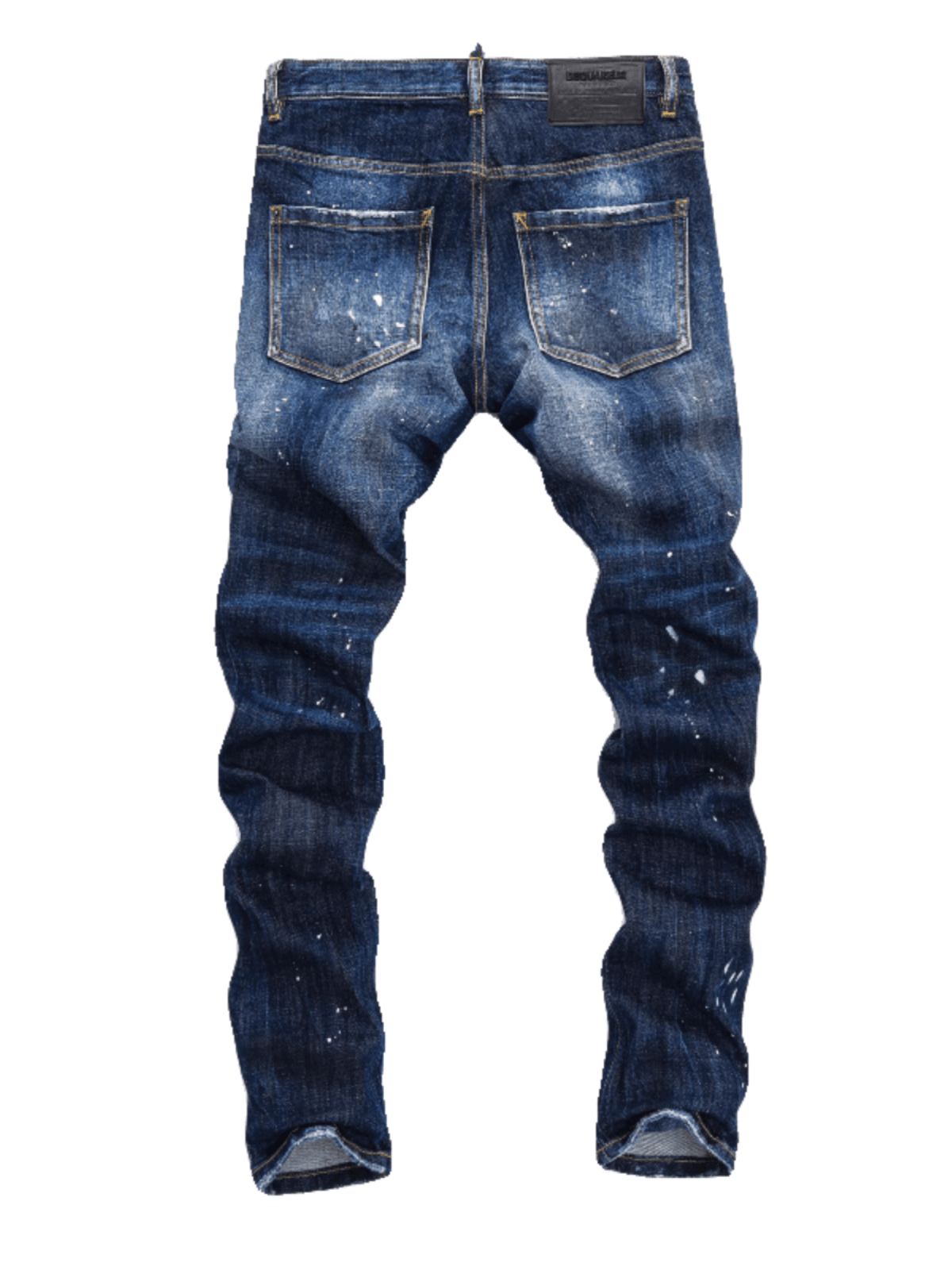 Dark Blue Patch Jeans