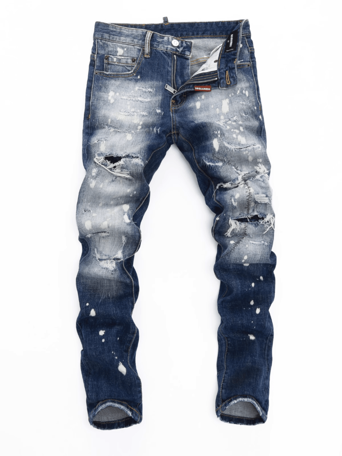Dark Blue Patch Jeans