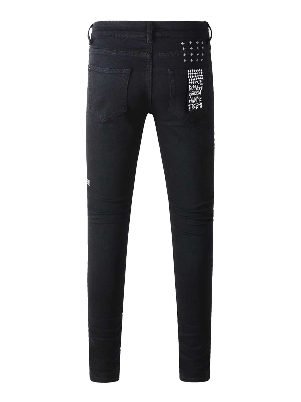 Black Writing Jeans