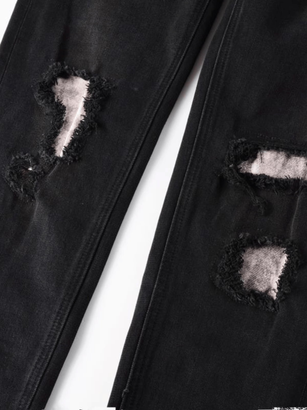 Charcoal Shred Patch Jeans